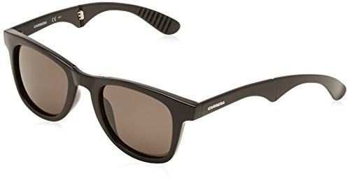 Carrera 6000/FD NR D28 Gafas de sol, Negro (Shiny Black/Brown Grey), 50 Unisex-Adulto