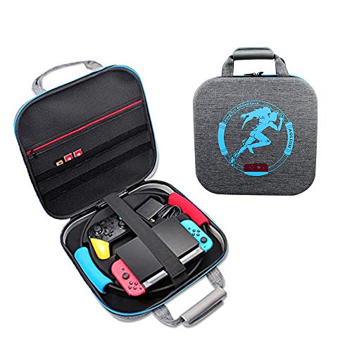 Carrying Case for Nintendo Switch Ring Fit Adventure Ring-Con Handbag,CLarge Shockproof Bag with 24 Game Cards for Switch Console, Pro Controller, Dock, AC Adapter, switch accessories Carrying Case for Nintendo Switch Ring Fit Adventure Ring-Con Handbag,CLarge Shockproof Bag with 24 Game Cards for Switch Console, Pro Controller, Dock, AC Adapter, switch accessories