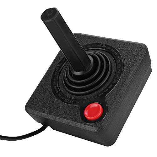 Ccylez Controlador de Joystick, Joystick analógico clásico Retro, Controlador de Juego de Joystick de Lucha con Cable de 9 Pines, Control de Juego 3D para Atari 2600/7800