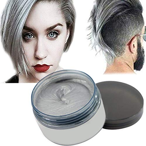 Cera del color del pelo, peinado mate natural para party.osplay, Halloween (Gris) Cera del color del pelo, peinado mate natural para party.osplay, Halloween (Gris)