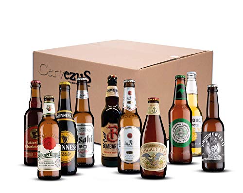 Cervezas del Mundo Regalo (Pack 10 variedades) - Pack Cervezas del Mundo Regalo - Cervezas del Mundo - Pack Cervezas Degustación - Set de Cervezas del Mundo - Pack Cervezas Internacionales