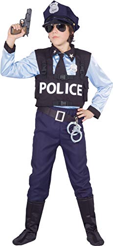 Ciao-27080.7-9 Disfraz de Policía Especial para Niños, Color Azul, 7-9 años (27080.7-9)