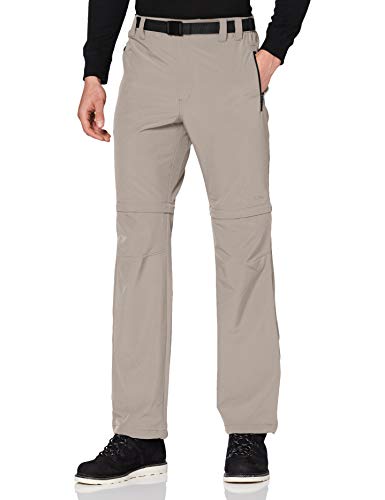 CMP - Pantalón para hombre (con cremallera para convertir en bermudas) beige marrón Talla:50 CMP - Pantalón para hombre (con cremallera para convertir en bermudas) beige marrón Talla:50