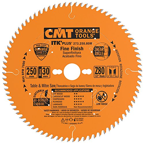 CMT ORANGE TOOLS 273.250.80M Sierra Circular (Ultra itk) 250x1.7x30 z 80, Naranja, 250x1,7x30