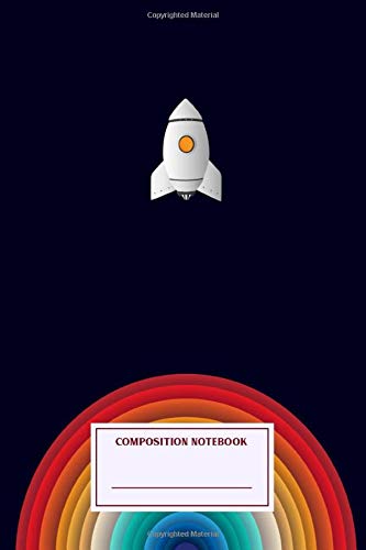 Composition Notebook: Launch Colorful Rocket Circle Journal Note Taking System for School and University
