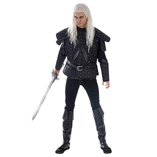 Coraza de Disfraz Geralt para Fans de Witcher 3 Piezas Negro - L/XL
