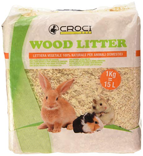 Croci R4AS0000 Wood Litter - Yacija Natural para Animales Domesticos, 1 kg Croci R4AS0000 Wood Litter - Yacija Natural para Animales Domesticos, 1 kg
