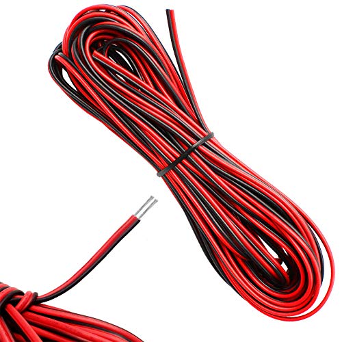 D-Orange 22 AWG 10 Metros Cable Eléctrico Alambre de Cobre Estañado Resistencia a Altas Temperaturas Negro y Rojo para Conductor de Tira LED, Auto y Otros D-Orange 22 AWG 10 Metros Cable Eléctrico Alambre de Cobre Estañado Resistencia a Altas Temperaturas Negro y Rojo para Conductor de Tira LED, Auto y Otros