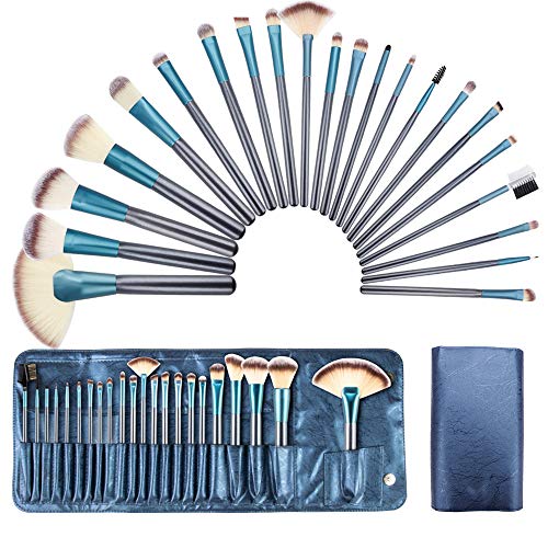 Deciniee Juegos de Brochas de Maquillaje, 22 Piezas Brochas de Maquillaje Sintéticas Profesionales con Bolsa de Cuero PU Brocha de Base Premium con Bolsa de Maquillaje con Brocha Deciniee Juegos de Brochas de Maquillaje, 22 Piezas Brochas de Maquillaje Sintéticas Profesionales con Bolsa de Cuero PU Brocha de Base Premium con Bolsa de Maquillaje con Brocha