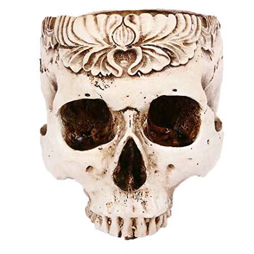 Decoración de Halloween, Calavera de decoración, Gothic Cenicero Esqueleto