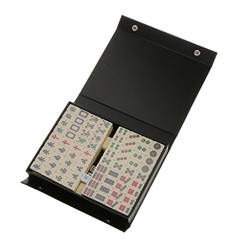 Desconocido Juguetes Juegos de Mesa Mini Mahjong Chino Tradicional Actualizado Viaje Ganador 2CM - Marfil