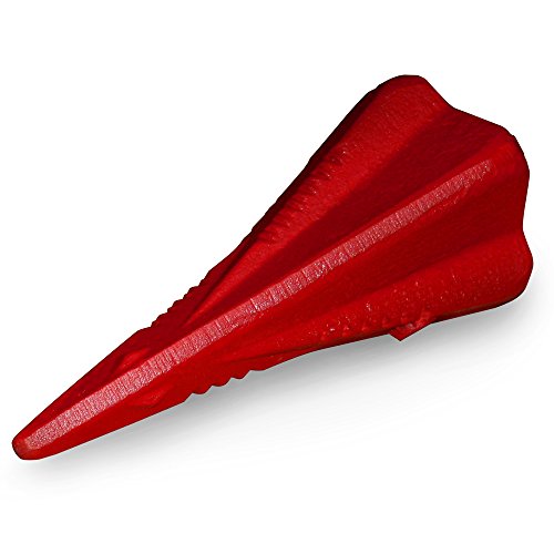 Deuba Cuña de Acero de Carbono divisoria separadora Color Rojo Ø7,5cm para Partir Madera 1,6Kg Robusta Chimenea leña