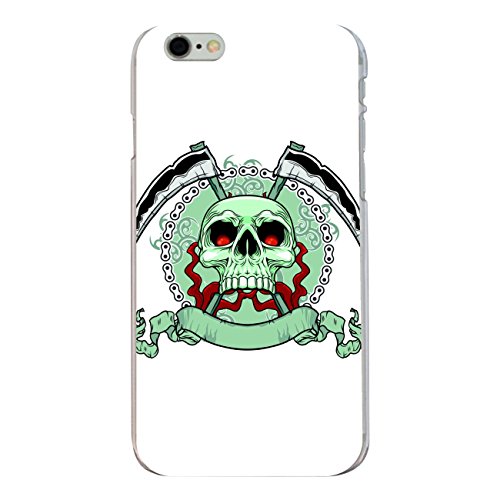 Disagu Design - Carcasa para iPhone 6 Plus, diseño de cráneo Asesino, Color Blanco