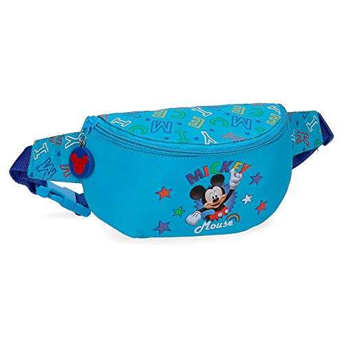 Disney Mickey Stars Riñonera Azul 34x13x7 cms Microfibra