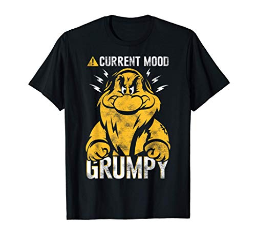 Disney Snow White Dwarf Grumpy Current Mood Grumpy Camiseta