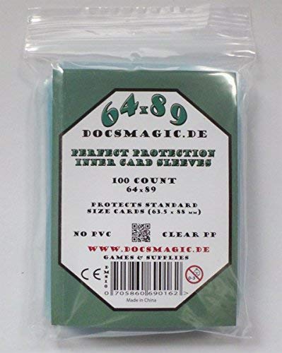 docsmagic.de 100 Protection Inner Card Sleeves Clear - 63,5 x 88 Standard Size 64 x 89 docsmagic.de 100 Protection Inner Card Sleeves Clear - 63,5 x 88 Standard Size 64 x 89
