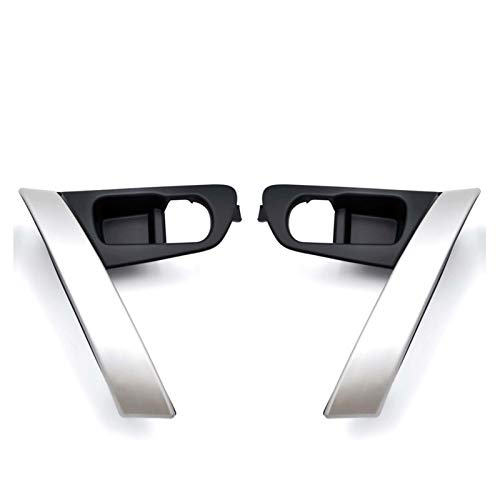 DONGNIE Interior del Coche Manijas De Las Puertas Partes Interiores En Color De Plata For Nissan Qashqai J10 2007 2008 2009 2010 2011 12 13 14 2015 Accesorios (Color : Handle Shell 2pcs)