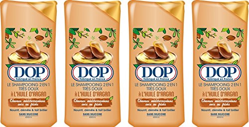 Dop DOP Champú muy suave 2 en 1 con aceite de argán 400,0 ml – Lote de 4
