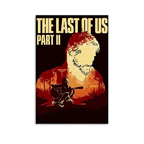 DRAGON VINES The Last of Us Part II Joel Ellie - Impresión artística para pared para comedor, cocina, sala de estar, dormitorio, hogar, oficina, pasillo, escaleras, decoración de 60 x 90 cm