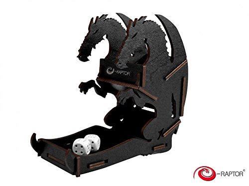 e-Raptor ERA19040 Juego de Mesa de dragón de la Torre de Dados, Color Negro