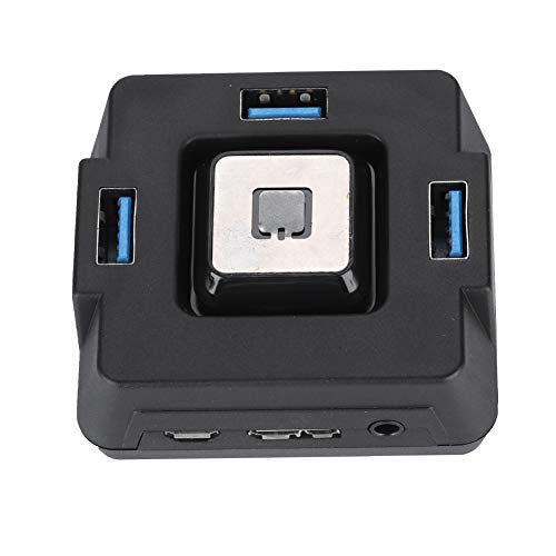 Eboxer Interruptor Multifuncional USB3.0 para PC de Escritorio, Botón de Reinicio de Alimentación Puerto de Micrófono y Audio para Hotel