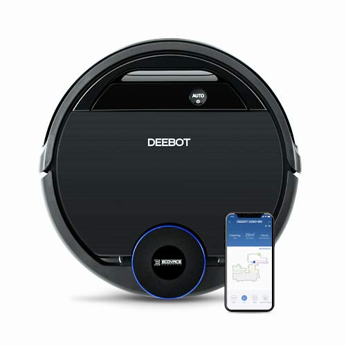 Ecovacs Deebot OZMO 930 - Robot Aspirador 4 en 1: barre, aspira, pasa mopa y friega, mapeo inteligente láser, compatible con Alexa, App, Wifi, reanuda limpieza tras recarga, reporte por voz, alfombras