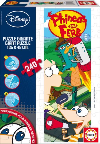 Educa 15139 Phineas y Ferb - Puzzle Gigante (240 Piezas)