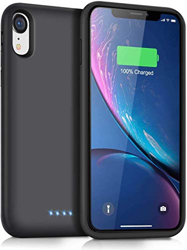 Ekrist Funda Batería para iPhone XR【6800mAh Potente】 Funda Cargador Portatil Ultra Capacidad Carcasa Batería Recargable Batería Externa para iPhone XR [6,1 Pulgadas]