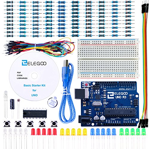 ELEGOO Conjunto Básico de Iniciación Compatible con Arduino IDE con Guías Tutorial en Español para UNO R3 Starter Kit ELEGOO Conjunto Básico de Iniciación Compatible con Arduino IDE con Guías Tutorial en Español para UNO R3 Starter Kit