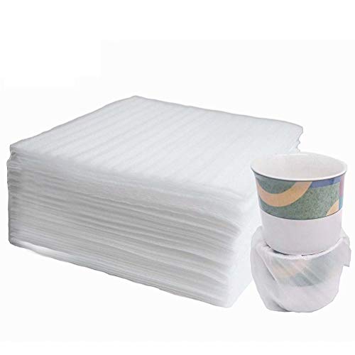 Espuma de Embalaje Plástico de Burbujas 100 Piezas Hojas Foam Sheet Envoltura de Espuma para Platos cartón platos vasos tazas(330 x 330 x 1 mm ) Espuma de Embalaje Plástico de Burbujas 100 Piezas Hojas Foam Sheet Envoltura de Espuma para Platos cartón platos vasos tazas(330 x 330 x 1 mm )