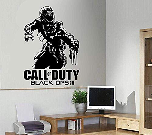 Etiqueta de la pared de la habitación de los niños * Call of Duty Black Ops * Tatuajes de pared Sala de estar en el hogar Dormitorio Murales decorativos Vinilo extraíble 60 * 60 cm