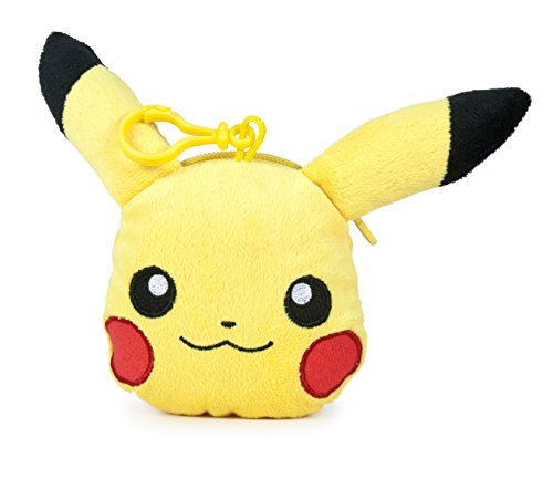 Famosa Softies - Pokèmon Monedero, peluche Pikachu, 12 cm, color amarillo (Famosa 760015202)
