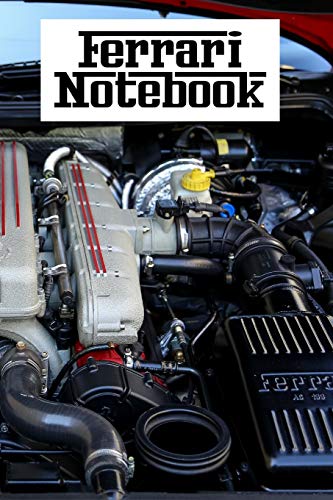 Ferrari Notebook: 6 x 9 A5 Lined Journal Notebook To Write In: 100 Pages Of High Quality Lined Paper