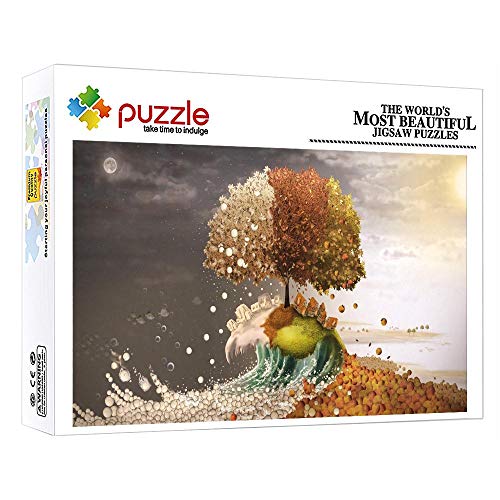 FFGHH Jigsaw Puzzle Puzzle 1000 Piezas Puzzle Adulto De 1000 Piezas Mini Puzzles Árbol Decoración del Hogar para Amigo Niños Y Adultos 14.96In X 10.23In
