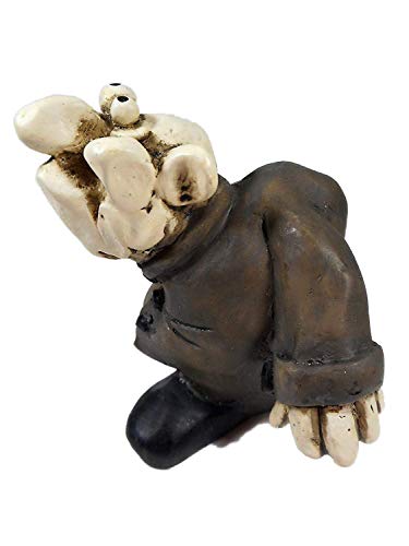 Figura de Hombre con Borla, 7 x 8 cm, Terror, Halloween, Espeluznante, gótico, Figura de coleccionista, decoración GTT C18 Figura de Hombre con Borla, 7 x 8 cm, Terror, Halloween, Espeluznante, gótico, Figura de coleccionista, decoración GTT C18