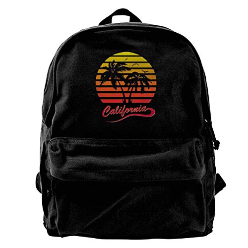 Finales de los años 80 de California Sunset Drawstring Bulk Bags Sacos Cinch Mochila Pull String Bags 14.2 x 16.9 Inch