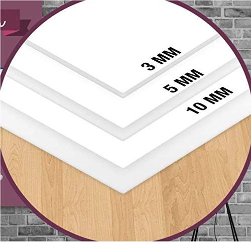 Forex - Panel de PVC blanco, varios grosores y dimensiones de alta calidad, ideal para impresión de revestimientos o modelismo, ligero y resistente, 5 mm de grosor, 20 x 30 mm Forex - Panel de PVC blanco, varios grosores y dimensiones de alta calidad, ideal para impresión de revestimientos o modelismo, ligero y resistente, 5 mm de grosor, 20 x 30 mm