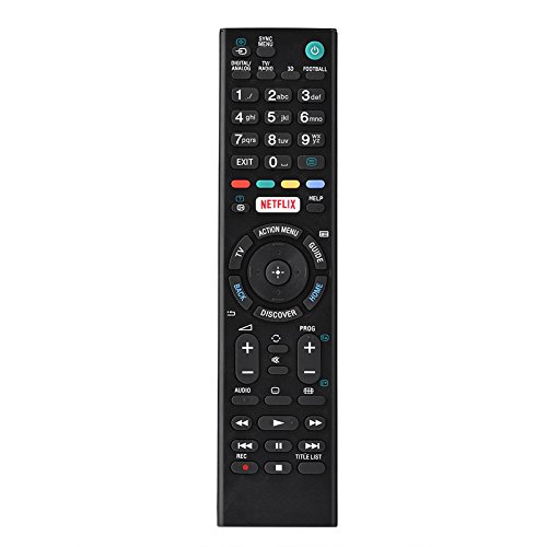 Fosa RMT-TX100D - Mando a distancia de repuesto para Sony Smart TV, mando a distancia universal con las mismas funciones que el mando a distancia original, color negro
