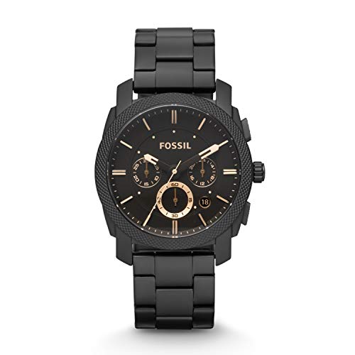 Fossil Reloj Cronógrafo para Hombre de Cuarzo con Correa en Acero Inoxidable FS4682