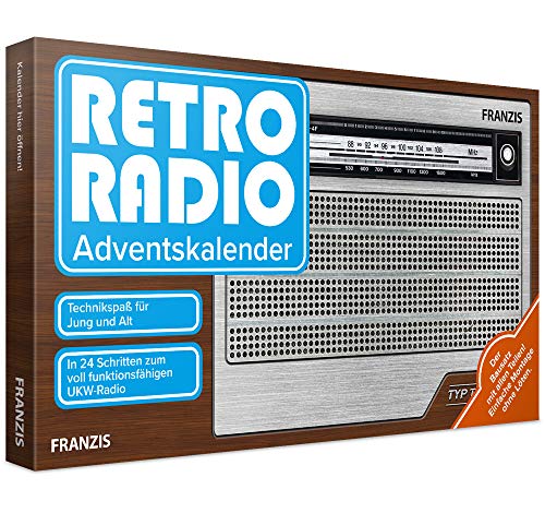 FRANZIS Retro Radio Adventskalender: Bauen Sie in 24 Schritten Ihr eigenes UKW-Radio! Einfache Montage ohne Löten