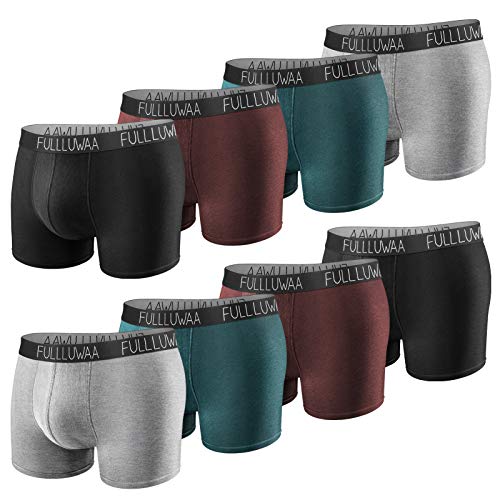 Fullluwaa Calzoncillos Bóxer (Pack de 8) de Algodón para Hombre Fullluwaa Calzoncillos Bóxer (Pack de 8) de Algodón para Hombre