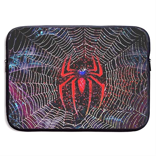 Funda para Portátil Bolsa de Transporte Suave a Prueba de Golpes Spiderman Web Notebook Tablet Bag 15 Pulgada