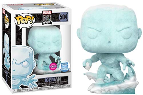 Funko POP! Marvel: Iceman [Flocked] #504 Edición Limitada Exclusivo