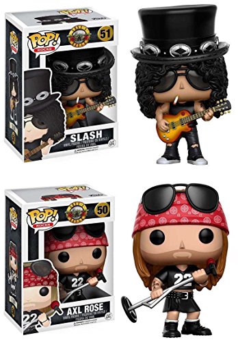 Funko POP! Rocks: Guns N Roses Slash + Axl Rose - Vinyl Figure Set NEW