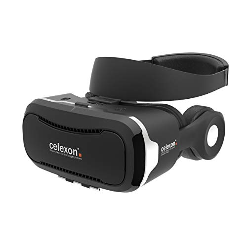 Gafas VR celexon Expert - Gafas 3D realidad virtual VRG 3 con auriculares, Smartphone 3,5" a 5,7"