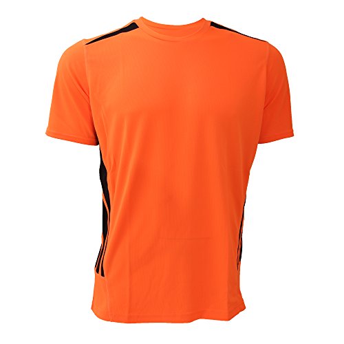 GAMEGEAR - Camiseta de Manga Corta Training Transpirable Cooltex para Hombre (Extra Grande (XL)) (Naranja Fluorescente/Negro)