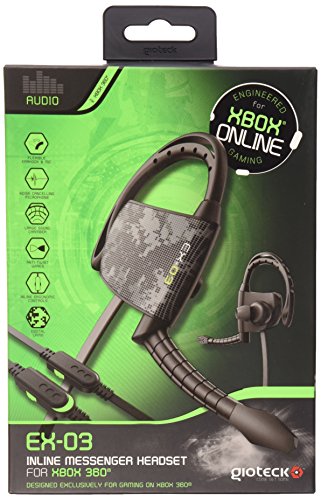 Gioteck EX03 - Auriculares Next Gen Ex03 Con Cable (Xbox 360)