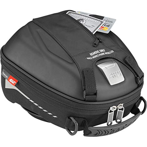 GIVI ST602 Touring Tank Lock Bolso Depósito, Color Negro, 4 Litros de Volumen, Carga Máxima 2 Kg GIVI ST602 Touring Tank Lock Bolso Depósito, Color Negro, 4 Litros de Volumen, Carga Máxima 2 Kg