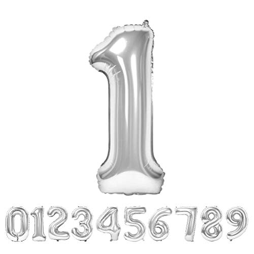 Globo Número Gigante Metalizado – Numeros Gigantes y Metalizados 0 1 2 3 4 5 6 7 8 9, 30 40 50 - Globos para Fiesta y Decoración – Globos de Cumpleaños Boda y Aniversario (Plata, 1) Globo Número Gigante Metalizado – Numeros Gigantes y Metalizados 0 1 2 3 4 5 6 7 8 9, 30 40 50 - Globos para Fiesta y Decoración – Globos de Cumpleaños Boda y Aniversario (Plata, 1)