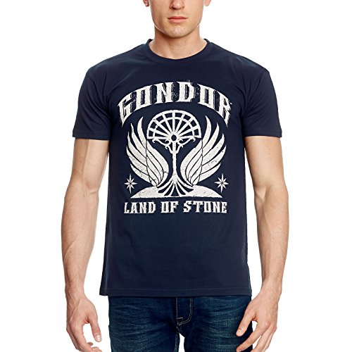 Gondor - Camiseta con diseño del Señor de los anillos de Elbenwald (impresión frontal), color azul azul M